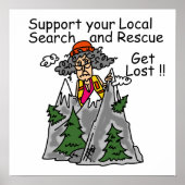 Funny Get Lost Poster (Voorkant)