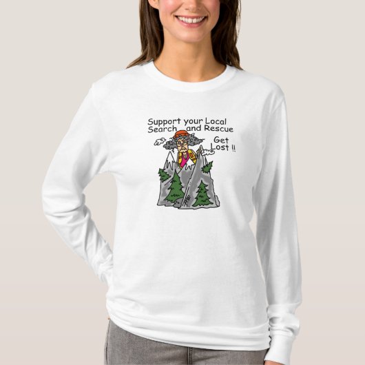 Funny Get Lost T-shirt (Voorkant)