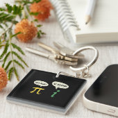 Funny get real be Rational Pi Wiskunde Sleutelhanger (Voorkant Rechts)