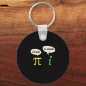 Funny get real be Rational Pi Wiskunde Sleutelhanger (Voorkant)