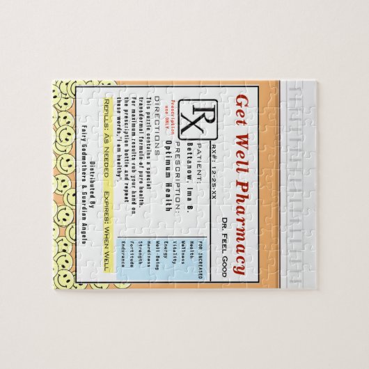 Funny get Snel Prescription Medicine Legpuzzel (Horizontaal)