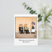 Funny Get Well Briefkaart "Nose Job" (Staand voorkant)