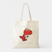 Funny Get Well Broken Arm Gift Dinosaur met Cas Tote Bag (Achterkant)