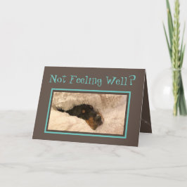 Funny Get Well Card W/Basset Hound Doctor Feestdagen Kaart