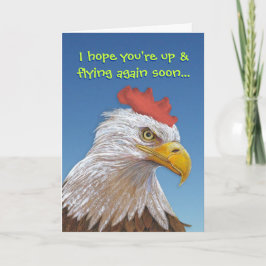 Funny Get Well: Chicken Soup Kaart