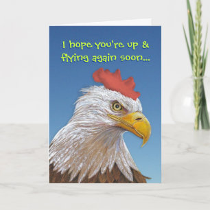 Funny Get Well: Chicken Soup Kaart