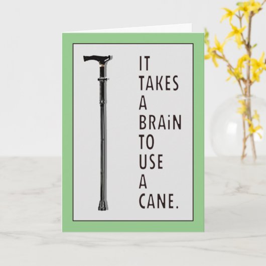 Funny Get Well Kaart (Gele Bloem)