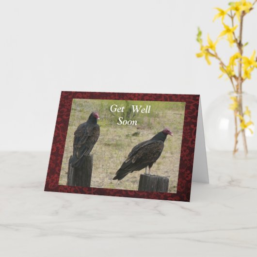 Funny Get Well Kaart (Gele Bloem)