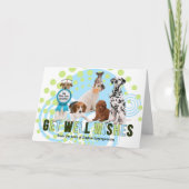 Funny Get Well Pack of Dogs met naam Kaart (Voorkant)