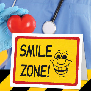Funny Get Well Smile Zone Kaart