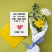 Funny Get Well Soon Card – Dark Humor Sympathy Feestdagenkaart