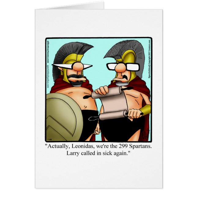 Funny Get Well Wenskaart "Spectickles" (Voorkant)