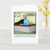 Funny Get Well Wenskaart "Spectickles" Kaart (Gele Bloem)