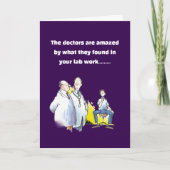 Funny get well wish beer drinker kaart (Voorkant)