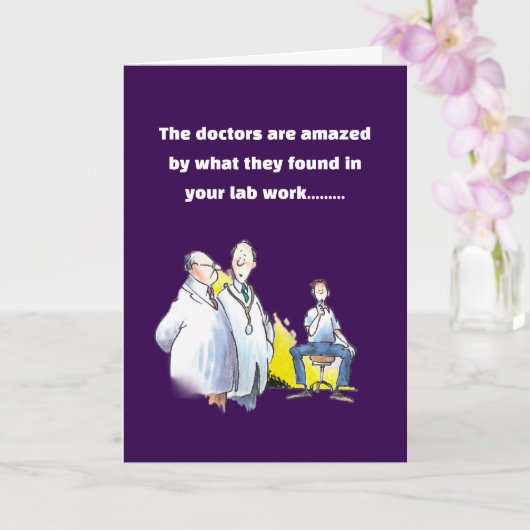 Funny get well wish beer drinker kaart (Orchidee)