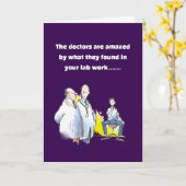 Funny get well wish beer drinker kaart (Gele Bloem)