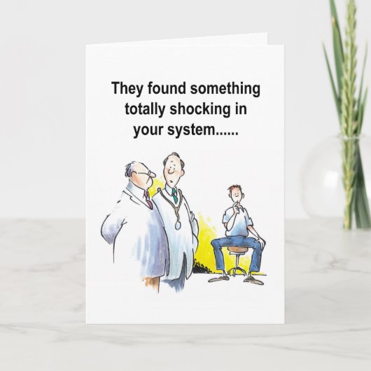 funny get well wish hospital patient kaart (Voorkant)