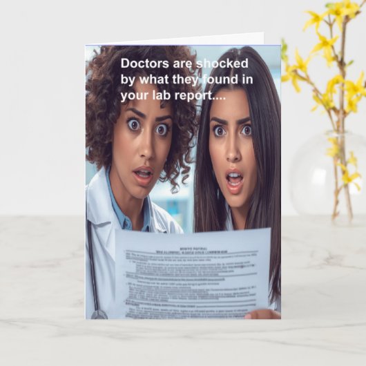 funny get well wish  kaart (Gele Bloem)