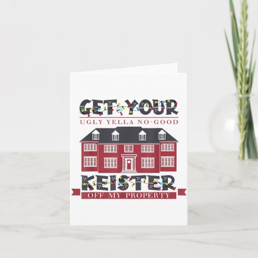 Funny Get Your Ugly Yella No-good Keister Off My P Kaart (Voorkant)