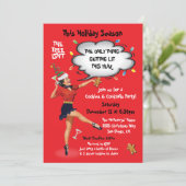 Funny Getting Lit Cookies and Cocktails Party Kaart (Staand voorkant)