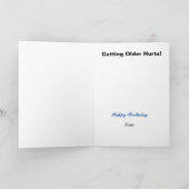 Funny Getting Old Birthday Card Kaart (Binnen)