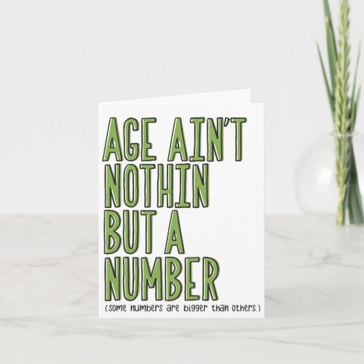 Funny Getting Old Birthday Card Kaart (Voorkant)