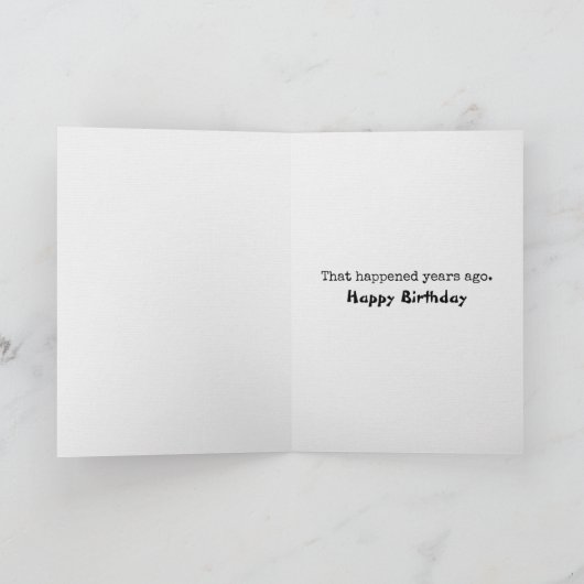 Funny Getting Old Birthday Chimpansee Kaart (Binnen)