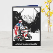 Funny getting older Birthday Card Kaart (Gele Bloem)