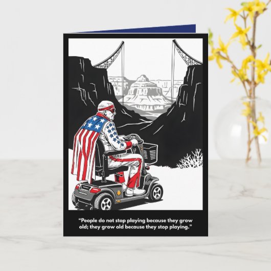 Funny getting older Birthday Card Kaart (Gele Bloem)