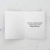 Funny Getting Ouder Birthday Chimpansee Kaart (Binnen)