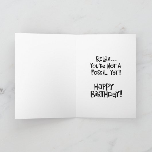 Funny Getting Ouder Birthday Kaart (Binnen)