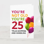 Funny Getting Ouder Birthday Kaart (Voorkant)