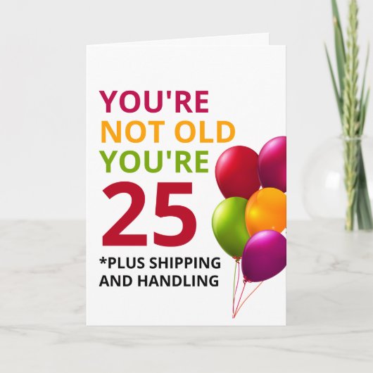 Funny Getting Ouder Birthday Kaart (Voorkant)