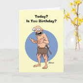 Funny Getting Ouder Birthday Kaart (Gele Bloem)