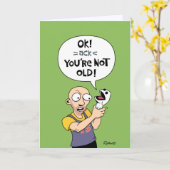 Funny Getting Ouder Birthday Kaart (Gele Bloem)