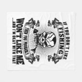 Funny Gevist Fleece Deken (Voorkant (Horizontaal))