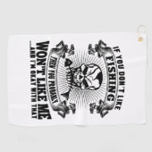 Funny Gevist Golfhanddoek (Horizontaal)