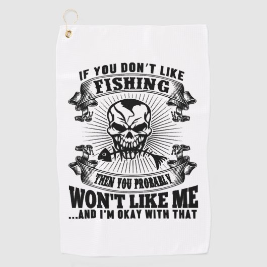 Funny Gevist Golfhanddoek (Voorkant)