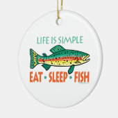 Funny Gevist Keramisch Ornament (Links)