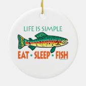 Funny Gevist Keramisch Ornament (Achterkant)