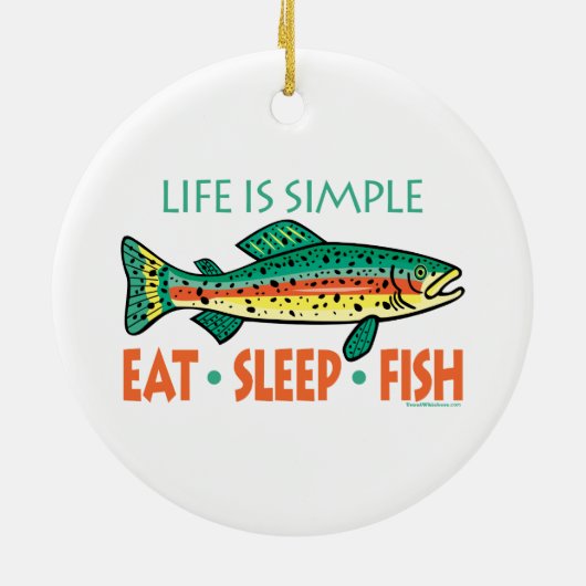 Funny Gevist Keramisch Ornament (Achterkant)