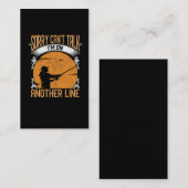 Funny Gevist Line Introverted Fisher Visitekaartje (Voorkant / Achterkant)