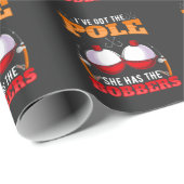 Funny Gevist Pole Bobber Adult Humor Fisher Cadeaupapier (Rol Hoek)