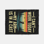 Funny Gevist voor mannen vissers Fleece Deken (Voorkant (Horizontaal))