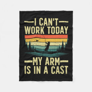 Funny Gevist voor mannen vissers Fleece Deken