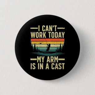 Funny Gevist voor mannen vissers Ronde Button 5,7 Cm