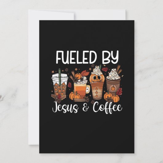 Funny gevoed door Coffee Jesus Caffeine Lover Beda Save The Date (Voorkant)