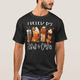 Funny gevoed door Coffee Jesus Caffeine Lover Beda T-shirt