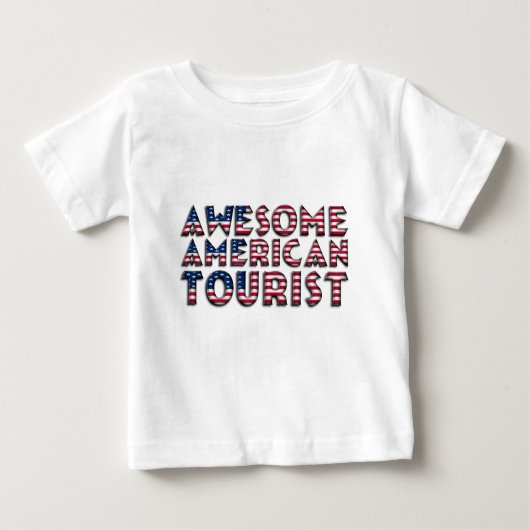 Funny Geweldige American Tourist Flag Typography (Voorkant)