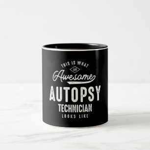 Funny Geweldige Autopsy Technicier Beroeps Tweekleurige Koffiemok